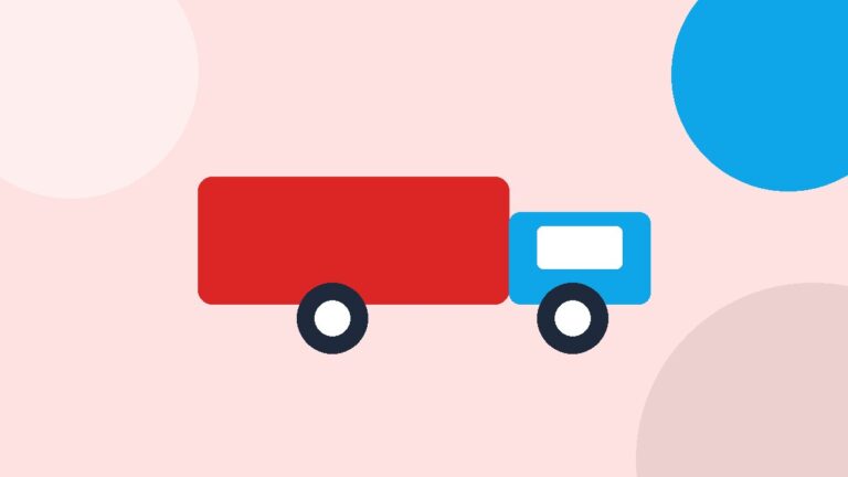 January clearance shopping illustration