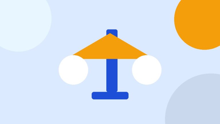 Split shopping carts and budget illustration