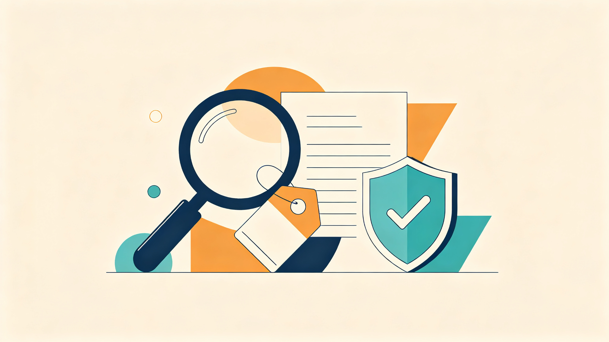 Deal verification process concept illustration